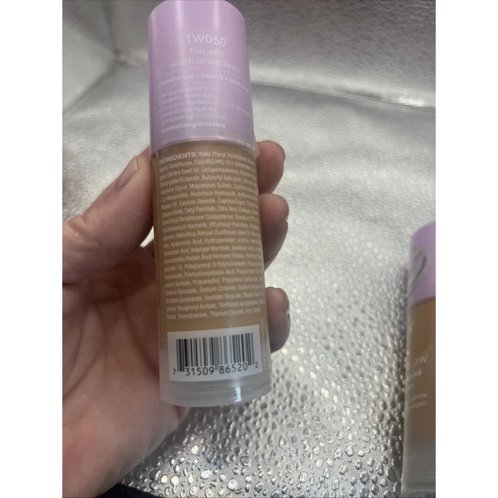 JOAH Crystal Glow Peptide-Infused Foundation, 2-in-1 Multitasking Korean Makeup
